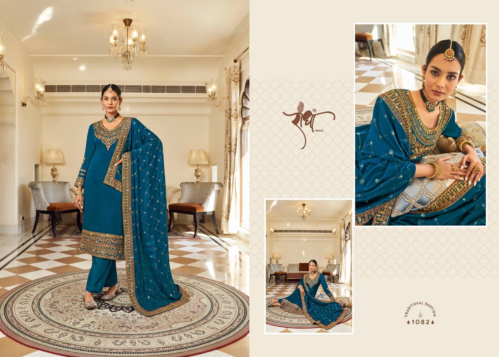 HOOR BY RADHA TRENDZ 1081 To 1086 Series Beautiful Fancy Colorful Stylish Occasional Wear Premium PURE VICHITHRA Dresses At Wholesale Price